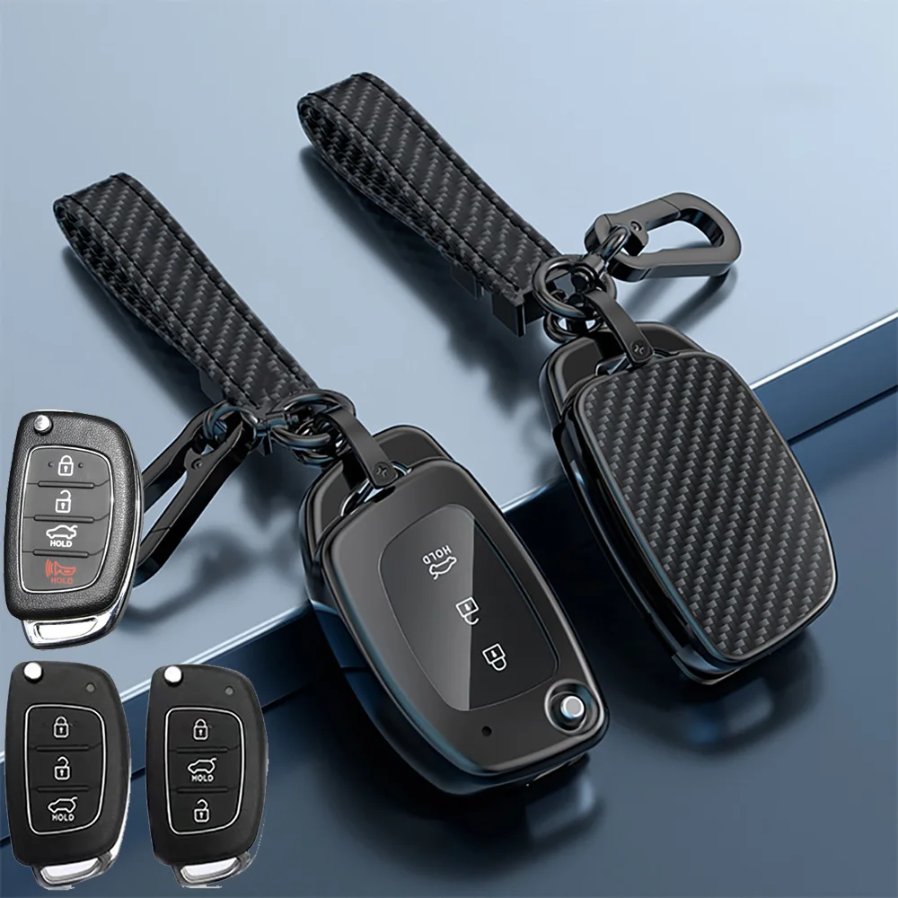 Carbon Zinc Alloy 3/4 Buttons Car Flip Key Case Cover Shell for Hyundai Sonata 2015 Santa Fe 2013 GLS Protector Fob Keyring Key
Carbon Zinc Alloy 3/4 Buttons Car Flip Key Case Cover Shell for Hyundai Sonata 2015 Santa Fe 2013 GLS Protector Fob Keyring Key