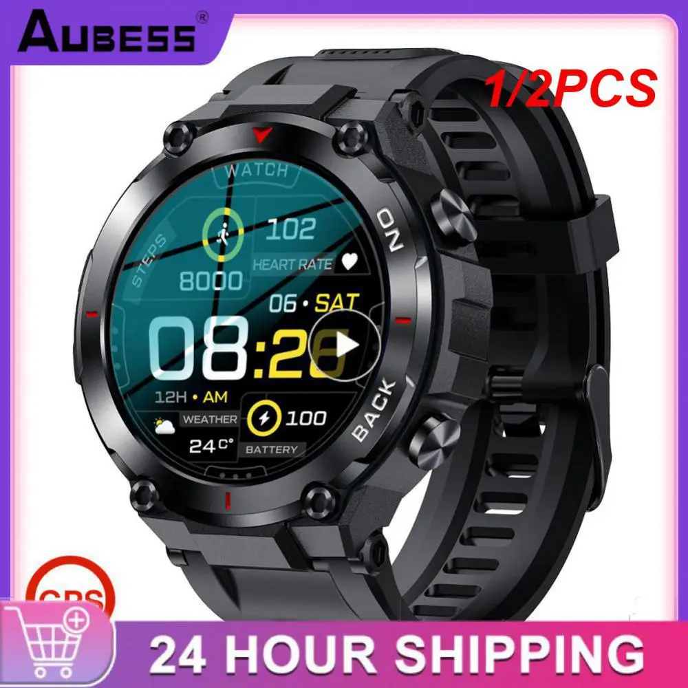 

1/2PCS Smart Watch Men 2023 New Outdoor Sports Watches Waterproof Fitness 24-hour Heartrate Blood Oxygen Monitor Smartwatch For