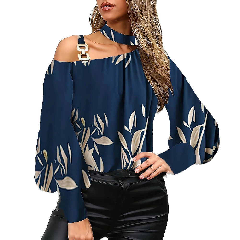 Womens Shirts Temperament Commuting Cold Shoulder Commuter Shirt Halterneck Non Strech Plus Size Ladies Casual
Womens Shirts Temperament Commuting Cold Shoulder Commuter Shirt Halterneck Non Strech Plus Size Ladies Casual