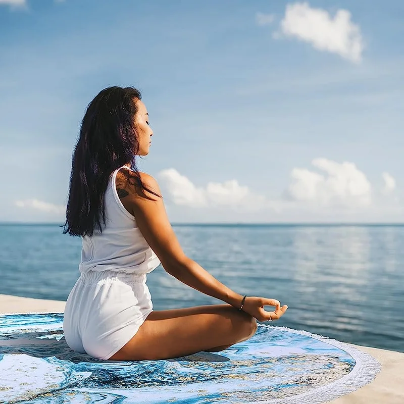 Круглое пляжное одеяло, полотенце из микрофибры и хлопка для пикника 59x59 дюймов (150x150 см), круглое пляжное одеяло с бахромой, коврик Medit
Круглое пляжное одеяло, полотенце из микрофибры и хлопка для пикника 59x59 дюймов (150x150 см), круглое пляжное одеяло с бахромой, коврик Medit