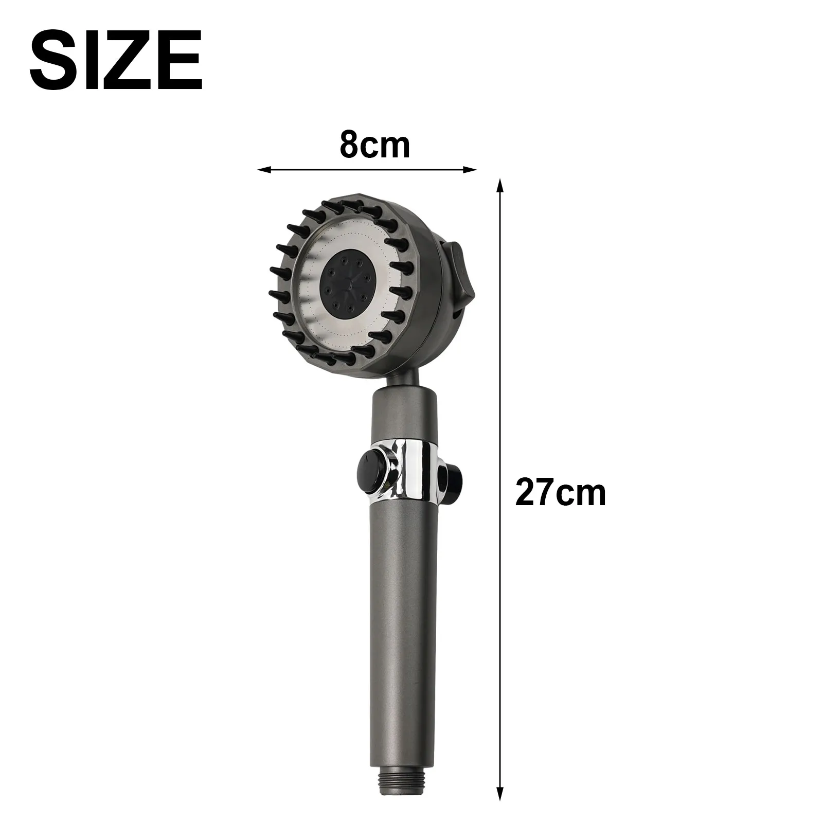 High Pressure Water Saving Rain Shower Head Shower Head Shower Faucet 27*8cm Bathroom Interface G1/2 Shower Head
High Pressure Water Saving Rain Shower Head Shower Head Shower Faucet 27*8cm Bathroom Interface G1/2 Shower Head