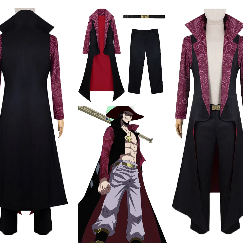 Костюм для косплея Mihawk из аниме, одежда для костюма Фэнтези, пальто, штаны, карнавальный костюм на Хэллоуин, аксессуары для взрослых мужчин для ролевых игр 
Костюм для косплея Mihawk из аниме, одежда для костюма Фэнтези, пальто, штаны, карнавальный костюм на Хэллоуин, аксессуары для взрослых мужчин для ролевых игр