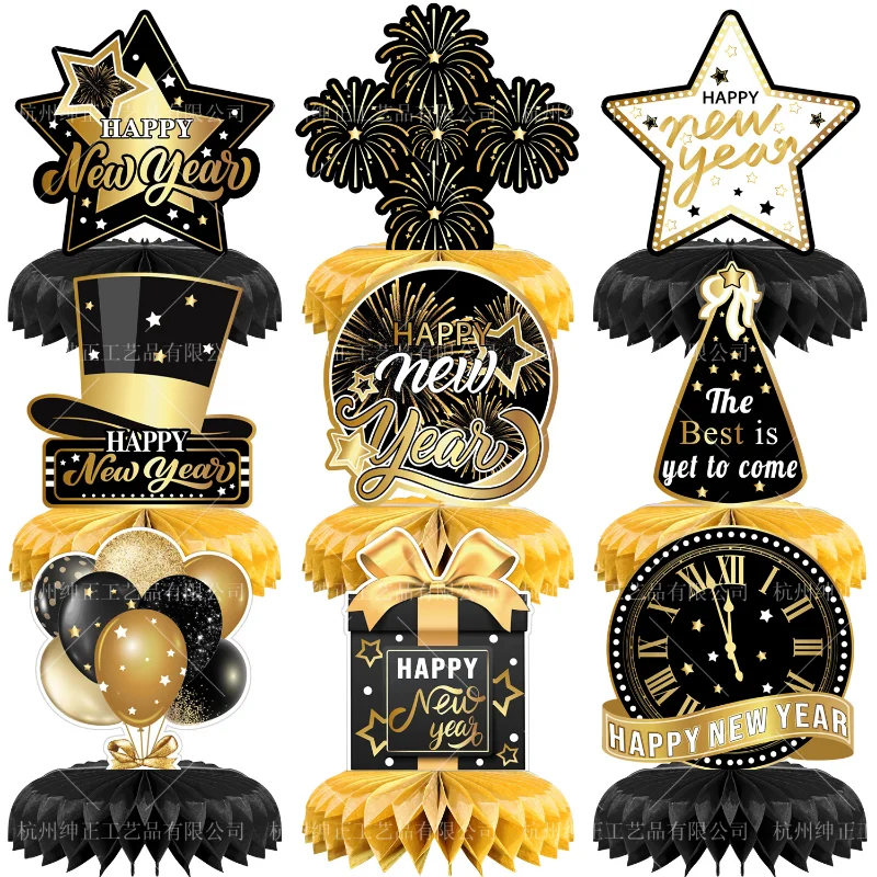 Happy New Year Theme Boys and Girls Christmas Party Desktop Decoration Set Honeycomb Ornaments 3D Card Honeycomb Table Decor
Happy New Year Theme Boys and Girls Christmas Party Desktop Decoration Set Honeycomb Ornaments 3D Card Honeycomb Table Decor