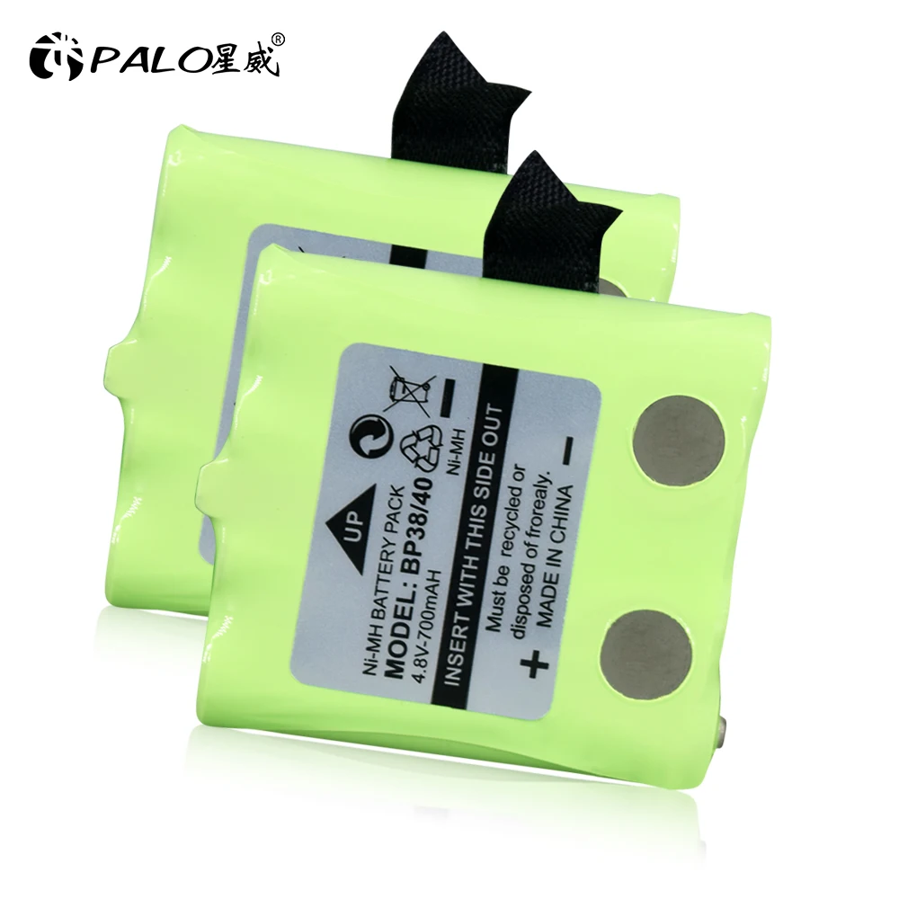 PALO 1-10pcs 4.8V NI-MH Battery Replacement For Uniden Radio BP-38 BP-39 BP-40 BT-1013 for MOTOROLA TLKR T4 T5 T6 T7 T8 Cordless
PALO 1-10pcs 4.8V NI-MH Battery Replacement For Uniden Radio BP-38 BP-39 BP-40 BT-1013 for MOTOROLA TLKR T4 T5 T6 T7 T8 Cordless