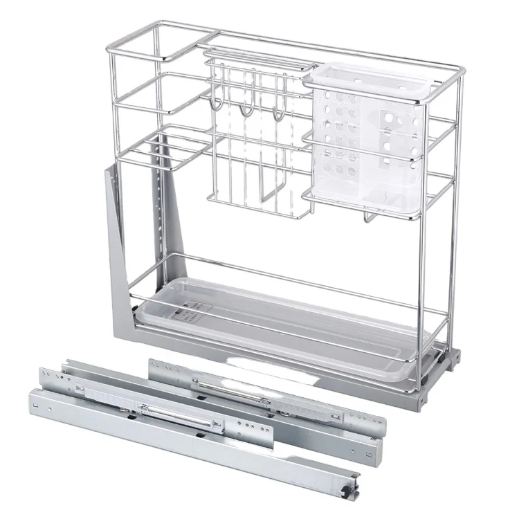 High Quality Pull Out Wire Mesh Basket Kitchen Cabinet Shelf Cabinet Storage Rack
High Quality Pull Out Wire Mesh Basket Kitchen Cabinet Shelf Cabinet Storage Rack