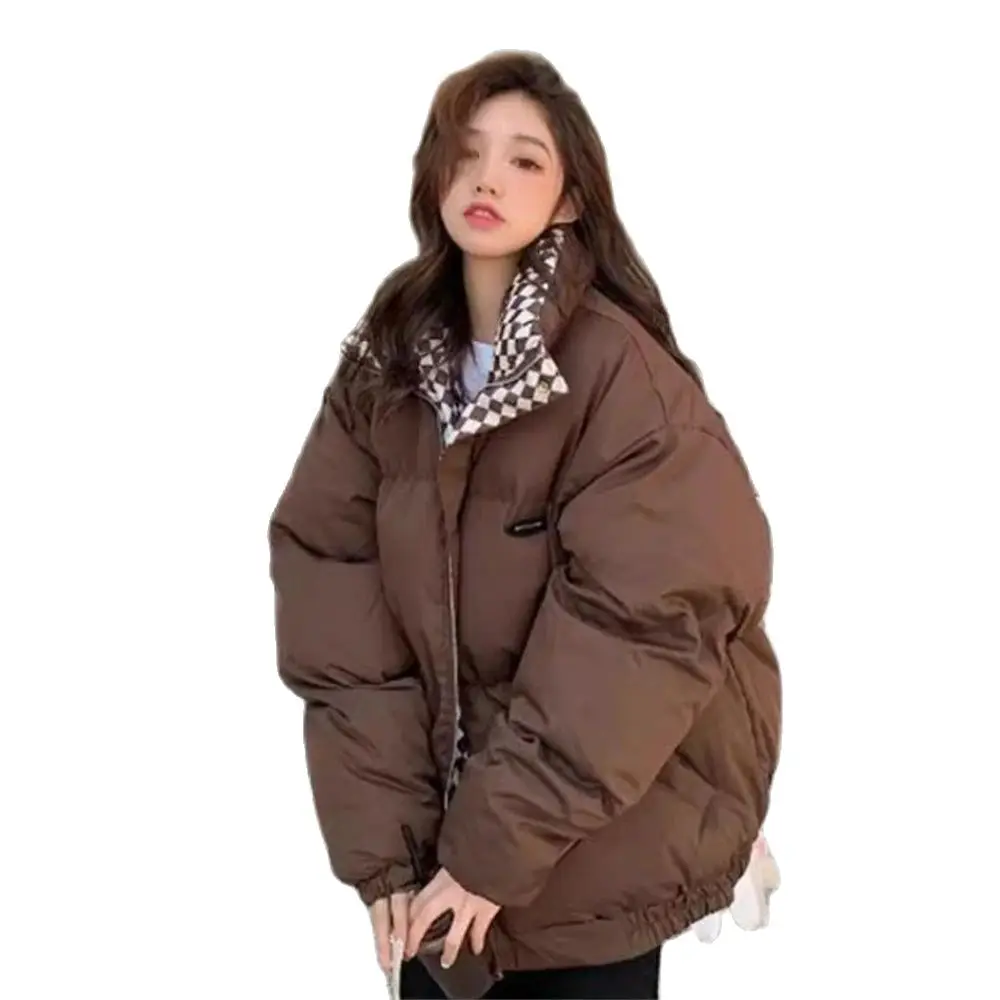 2023 New Winter Down Cotton Jacket Women Zipper Loose Padded Coat Female Solid Thickening Warm Puffer Parkas Jackets Black White
2023 New Winter Down Cotton Jacket Women Zipper Loose Padded Coat Female Solid Thickening Warm Puffer Parkas Jackets Black White