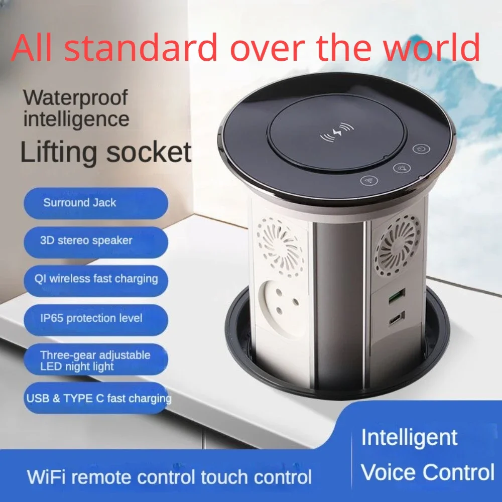 Waterproof intelligent lifting desktop socket,voice gesture control Brazil German French UK Italian Australian USA socket
Waterproof intelligent lifting desktop socket,voice gesture control Brazil German French UK Italian Australian USA socket