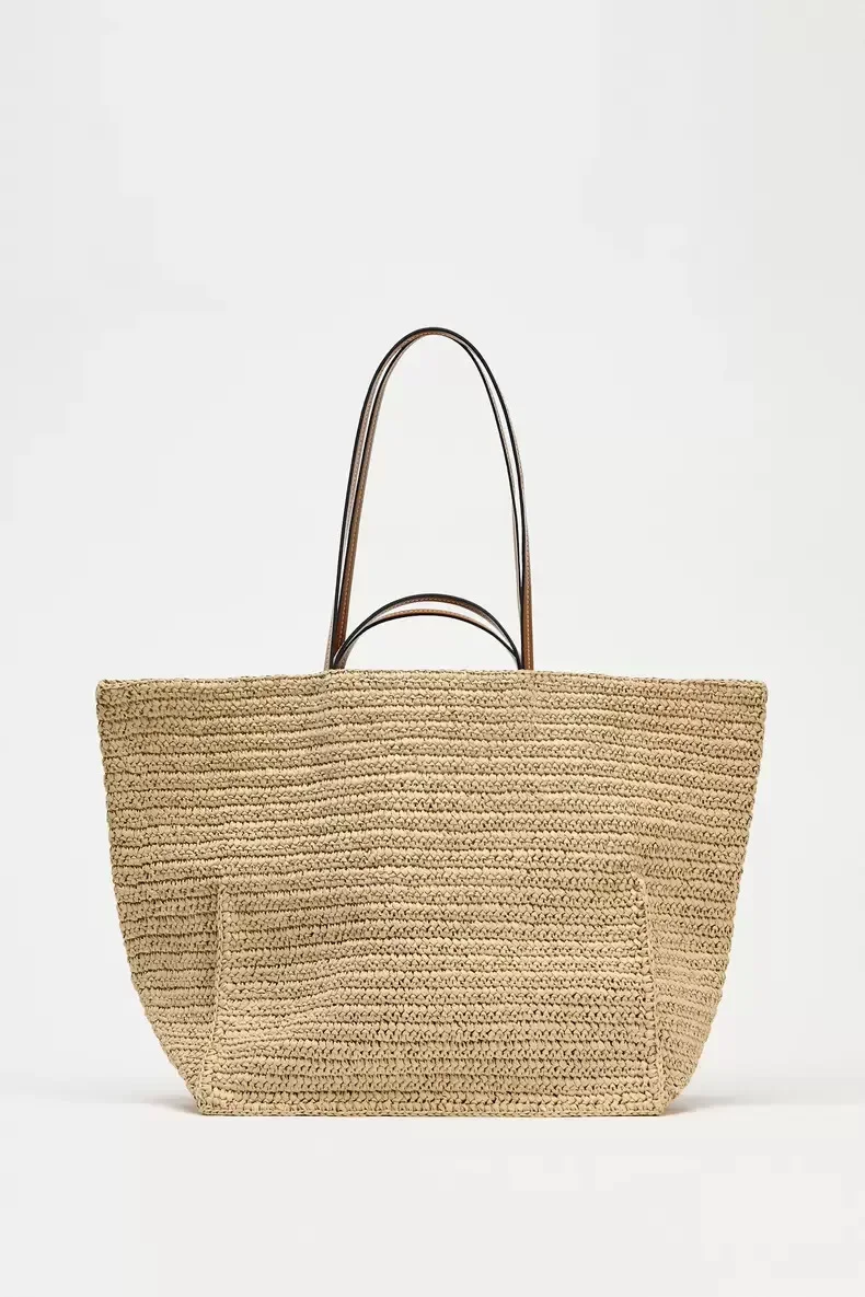 2025 Designer Straw Tote with Small Purse - Large Handmade Beach Set 4 Sab7e4c5b50eb4b09896bf3bf14b98521e
