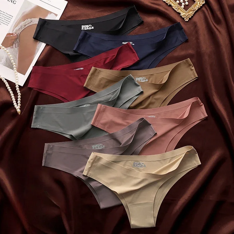 Seamless Panties Ultra-thin Thongs Women Ice Silk Underwear Sexy Sports Panty Low Waist G-string Female Soft Solid Tangas
Seamless Panties Ultra-thin Thongs Women Ice Silk Underwear Sexy Sports Panty Low Waist G-string Female Soft Solid Tangas
