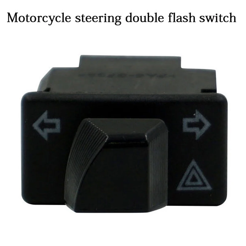 

Practical Motorcycle Turn Light Signal Steering Double Flash Switch With Emergency Button Start Switch For Moto Electric Scooter