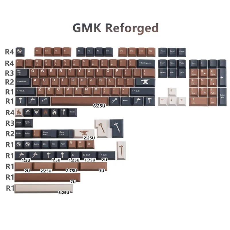 143 Keys GMK Reforged Keycaps For Mechanical Keyboard Cherry Profile Keycaps Dye Sublimation PBT Personalized Retro Keycaps
143 Keys GMK Reforged Keycaps For Mechanical Keyboard Cherry Profile Keycaps Dye Sublimation PBT Personalized Retro Keycaps