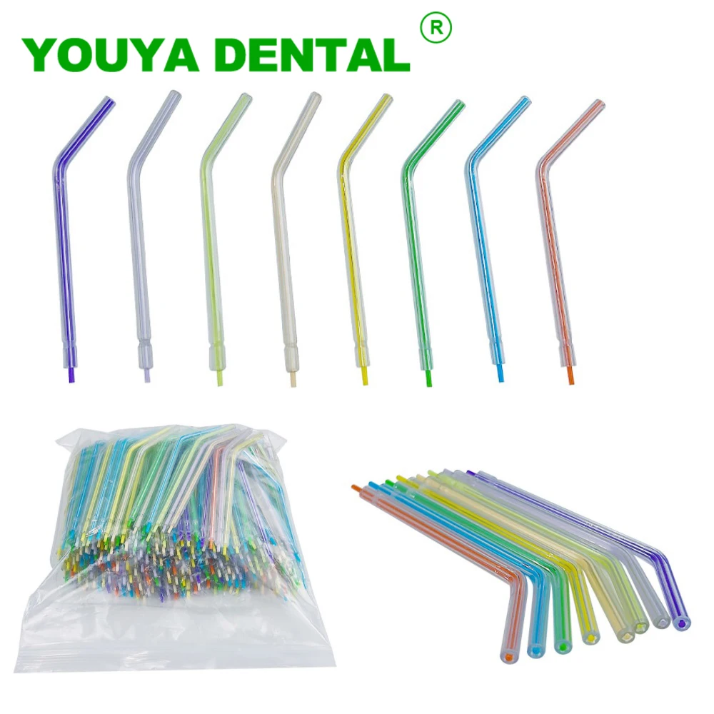 

250pcs Dental 3 Way Air Water Spray Triple Syringe Plastic Nozzles Tips Tubes Disposable Teeth Whitening Dentist Instrument