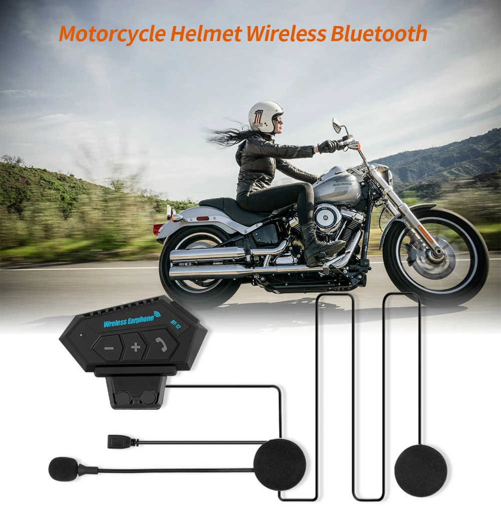 Гарнитура BT-12 Bluetooth для мотоциклетного шлема, беспроводная, водонепроницаемая
Гарнитура BT-12 Bluetooth для мотоциклетного шлема, беспроводная, водонепроницаемая