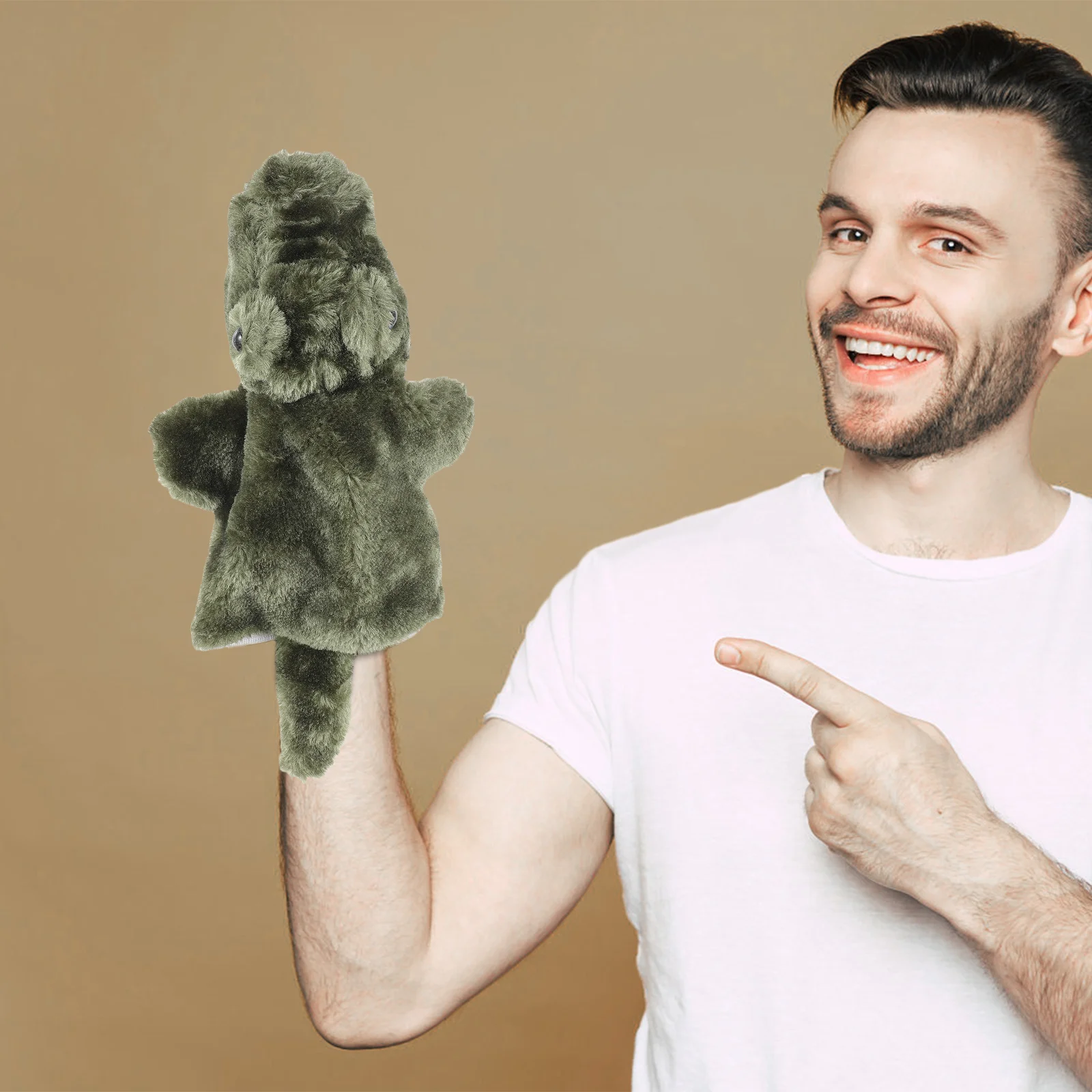 1PC Crocodile Design Toy Plush Hand Puppet Interactive Story Telling Prop Role Play Toy for Parent Child
1PC Crocodile Design Toy Plush Hand Puppet Interactive Story Telling Prop Role Play Toy for Parent Child