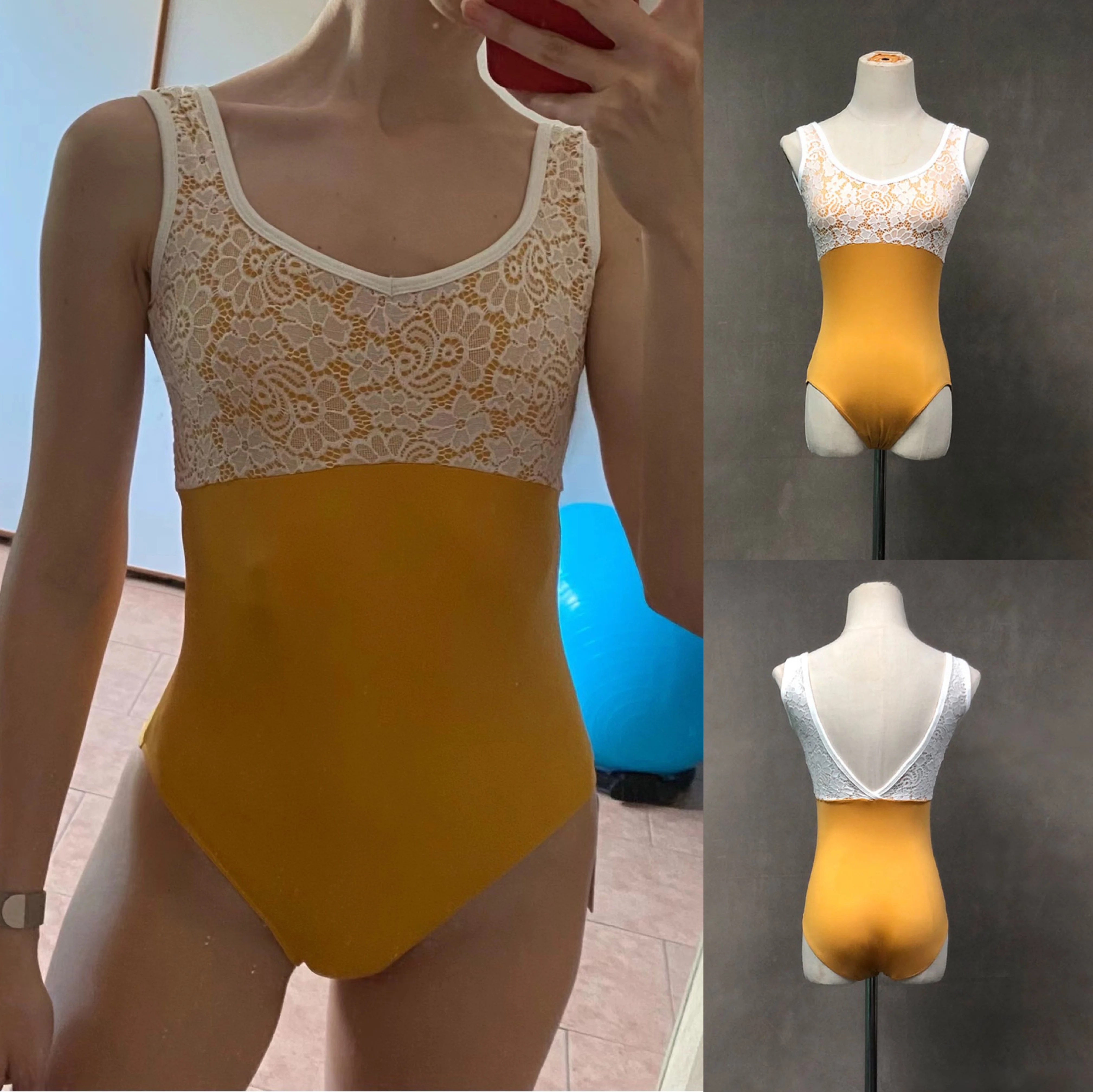 

Daily Practice Ballet Dance Leotard Women 2023 New Yellow Team Gymnastics Dancing Clothes Adult Advanced Ballet Leotard