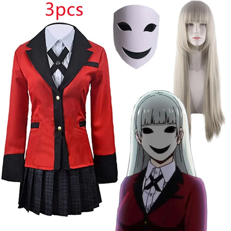 Anime Kakegurui Momobami Ririka Cosplay Costume Compulsive Gambler Red Uniform School Uniform Wig Short Skirt Suit 2021 Trend
Anime Kakegurui Momobami Ririka Cosplay Costume Compulsive Gambler Red Uniform School Uniform Wig Short Skirt Suit 2021 Trend