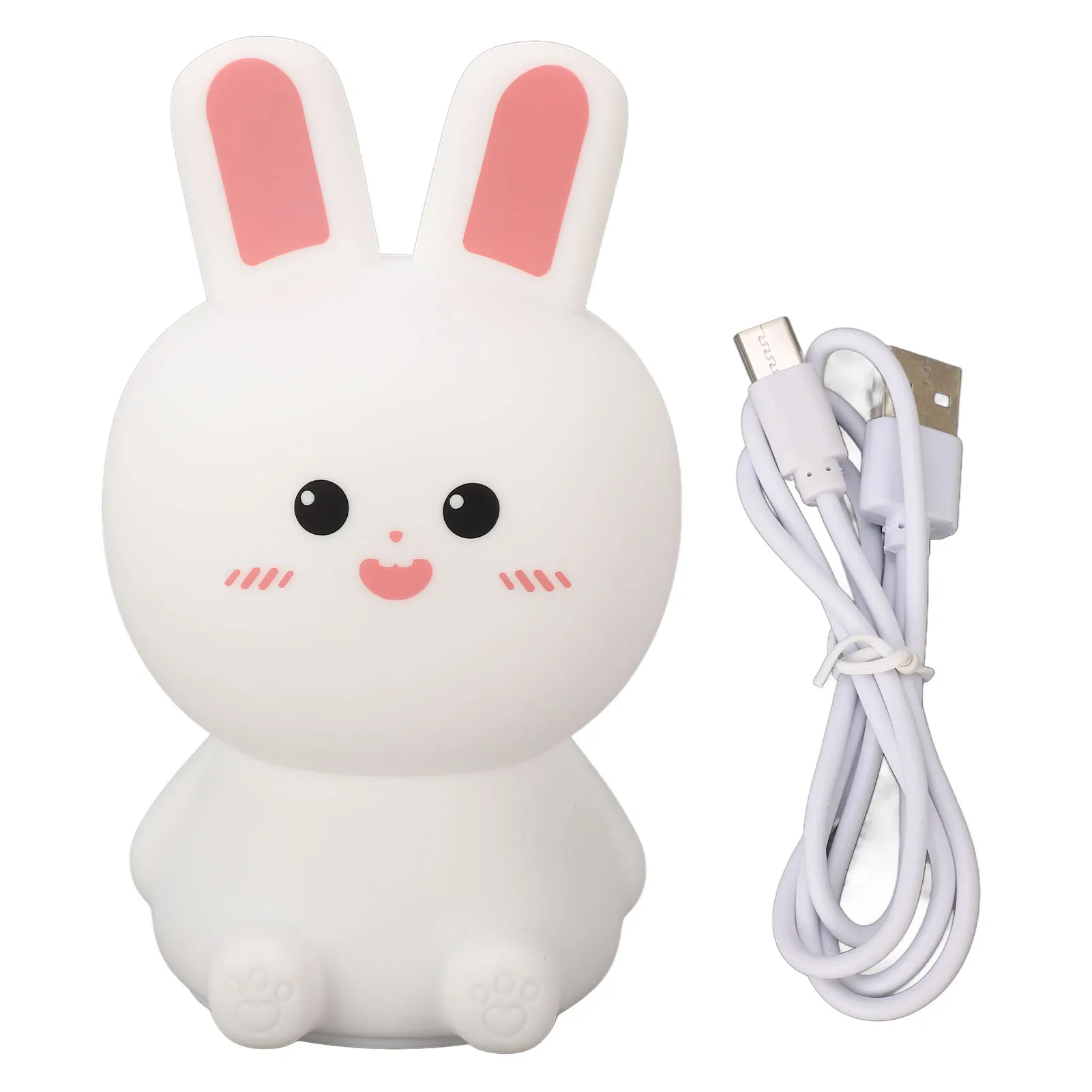 Silicone Bedside Lamp Cute Night Light Tap Control 5 Modes Rechargeable Rabbit Shape Small Bedside Lam for Toddler Kids Bedroom
Silicone Bedside Lamp Cute Night Light Tap Control 5 Modes Rechargeable Rabbit Shape Small Bedside Lam for Toddler Kids Bedroom