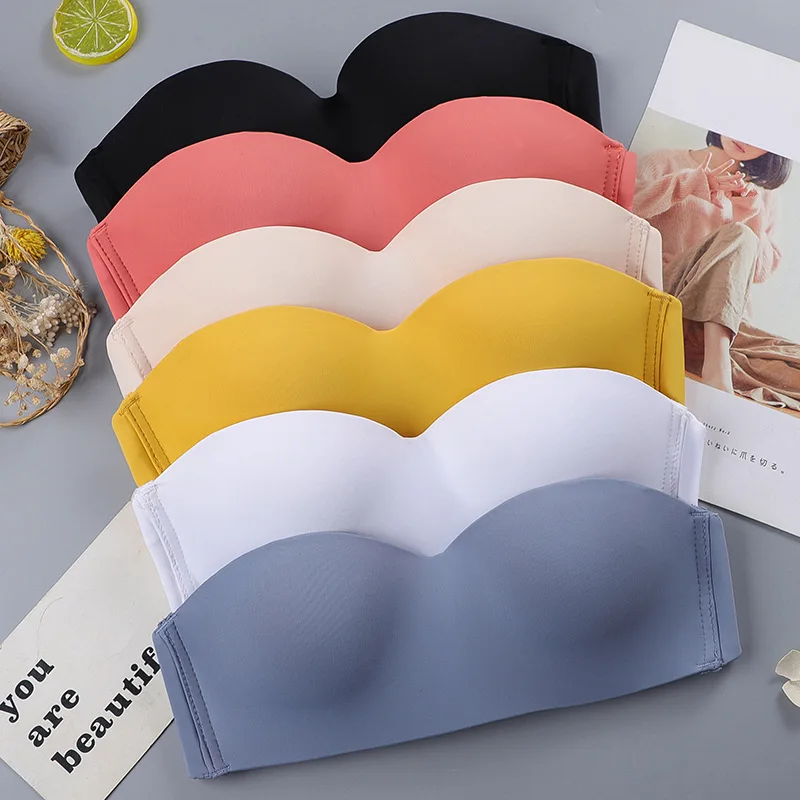 High Quality Tube Top Thin Underwear Women Wireless Convertible Straps Push Up Bra Solid Color Anti-glare Bralette Lingerie
High Quality Tube Top Thin Underwear Women Wireless Convertible Straps Push Up Bra Solid Color Anti-glare Bralette Lingerie