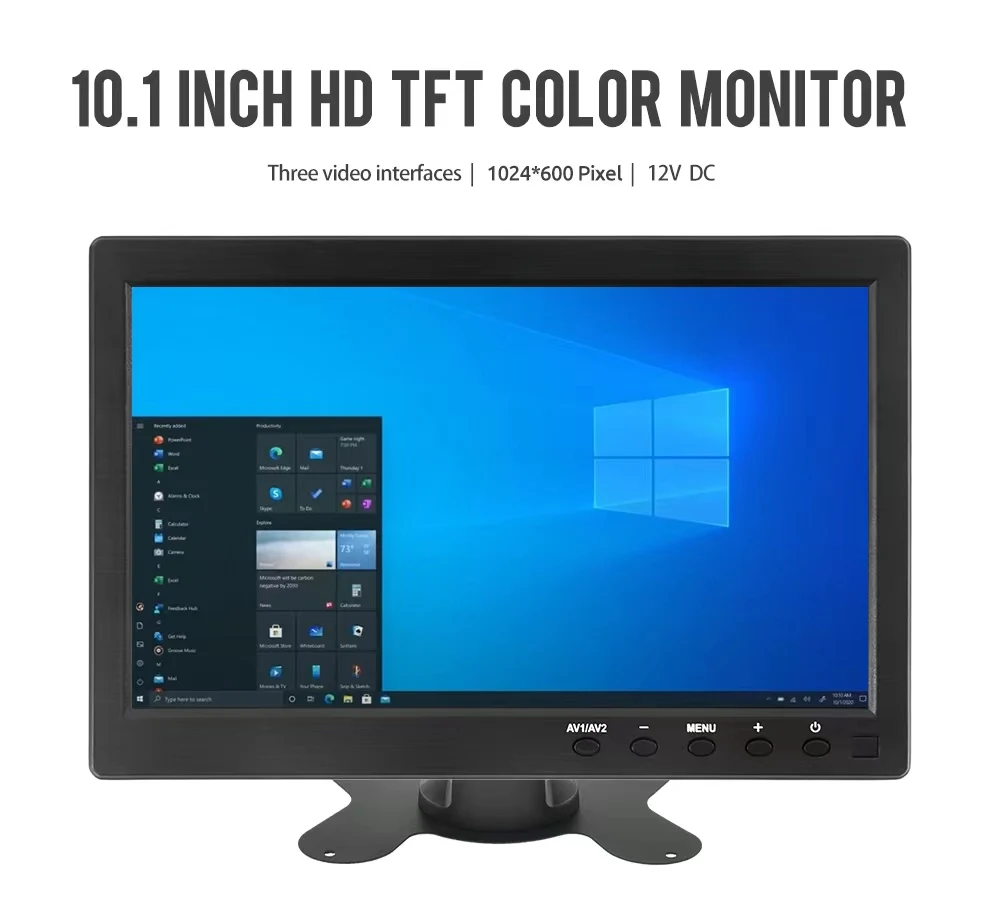 10.1Inch Car Hdmi Monitor for TV Portable PC VGA Display LCD Color Screen for Truck Backup Camera Home Security Monitor
10.1Inch Car Hdmi Monitor for TV Portable PC VGA Display LCD Color Screen for Truck Backup Camera Home Security Monitor