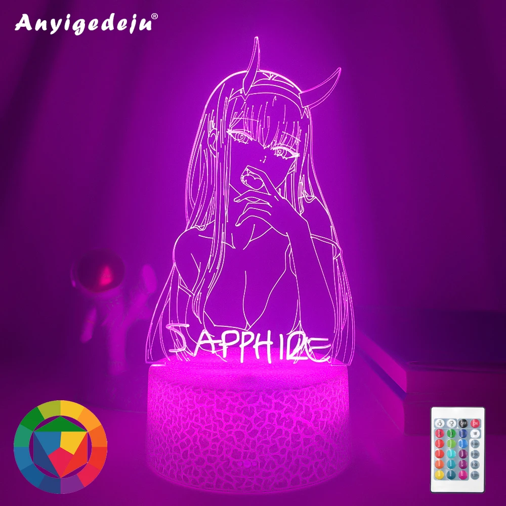 Новый светодиодный ночник Zero Two sapphire Настольная 3d лампа для спальни декоративный светильник аниме Waifu подарок любимый в Franxx Zero две лампы
Новый светодиодный ночник Zero Two sapphire Настольная 3d лампа для спальни декоративный светильник аниме Waifu подарок любимый в Franxx Zero две лампы
