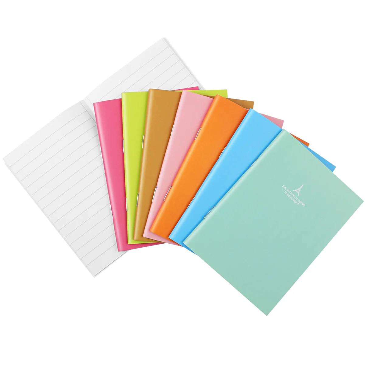 

Портативный блокнот для записей, 24 шт., карамельные цвета, карманные журналы, пустые блокноты для студентов (8 цветов)
