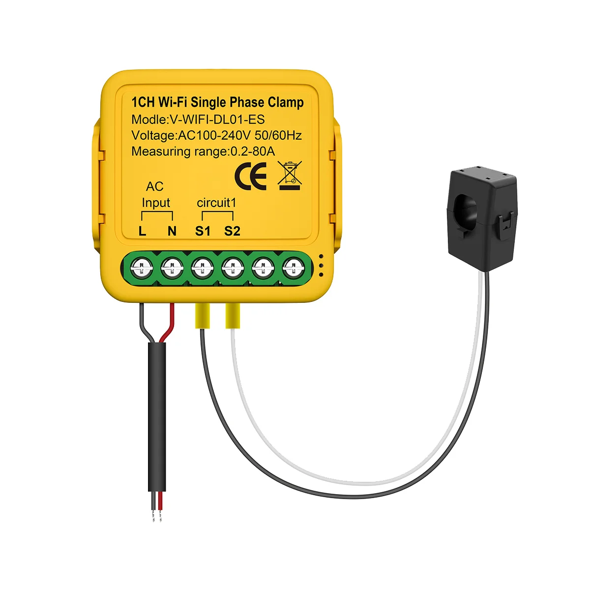 Tuya WiFi Power Meter Monitor 1CH Real-Time Energy Current Monitor Automation Notifications Smart Life Remote Control
Tuya WiFi Power Meter Monitor 1CH Real-Time Energy Current Monitor Automation Notifications Smart Life Remote Control