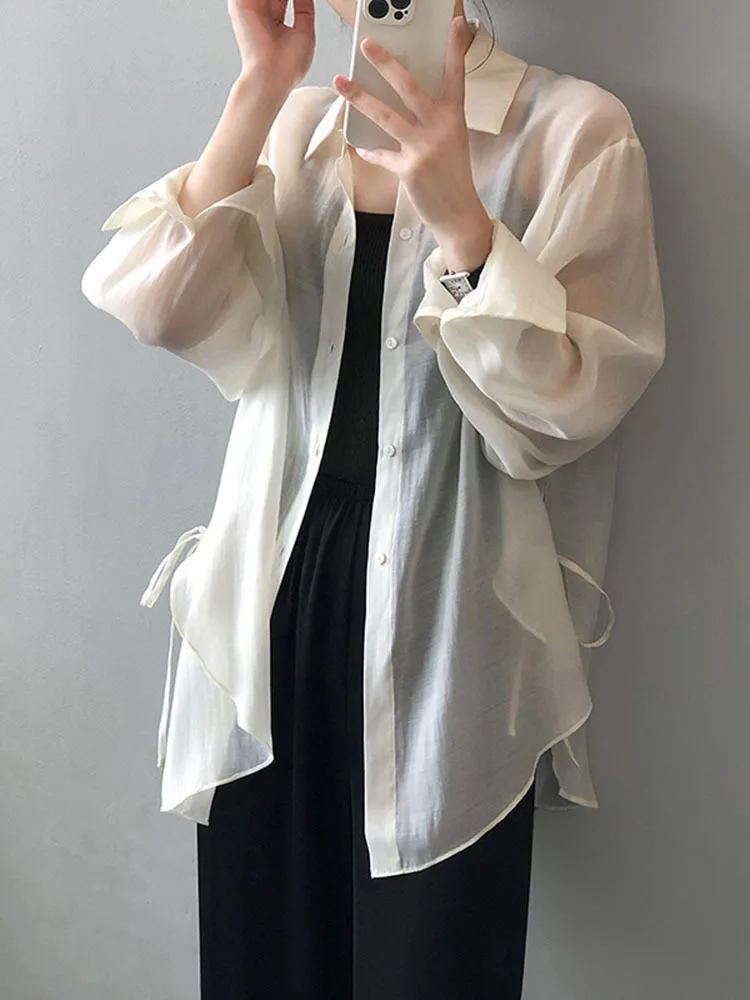 ZCSMLL дизайнерская женская рубашка на шнурке, Новинка лета 2022, светильник кие и свободные солнцезащитные однобортные рубашки в Корейском стиле 2R2184
ZCSMLL дизайнерская женская рубашка на шнурке, Новинка лета 2022, светильник кие и свободные солнцезащитные однобортные рубашки в Корейском стиле 2R2184