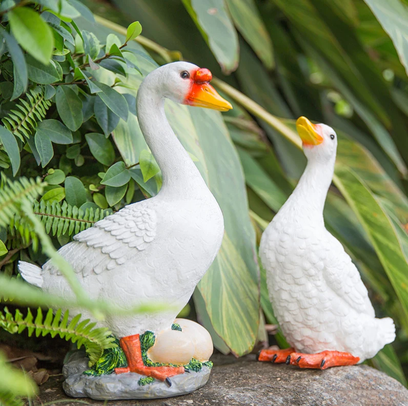 Simulation Animal White Goose Duck Resin Ornaments Outdoor Courtyard Landscape Figurines Decoration Garden Park Sculpture Crafts
Simulation Animal White Goose Duck Resin Ornaments Outdoor Courtyard Landscape Figurines Decoration Garden Park Sculpture Crafts