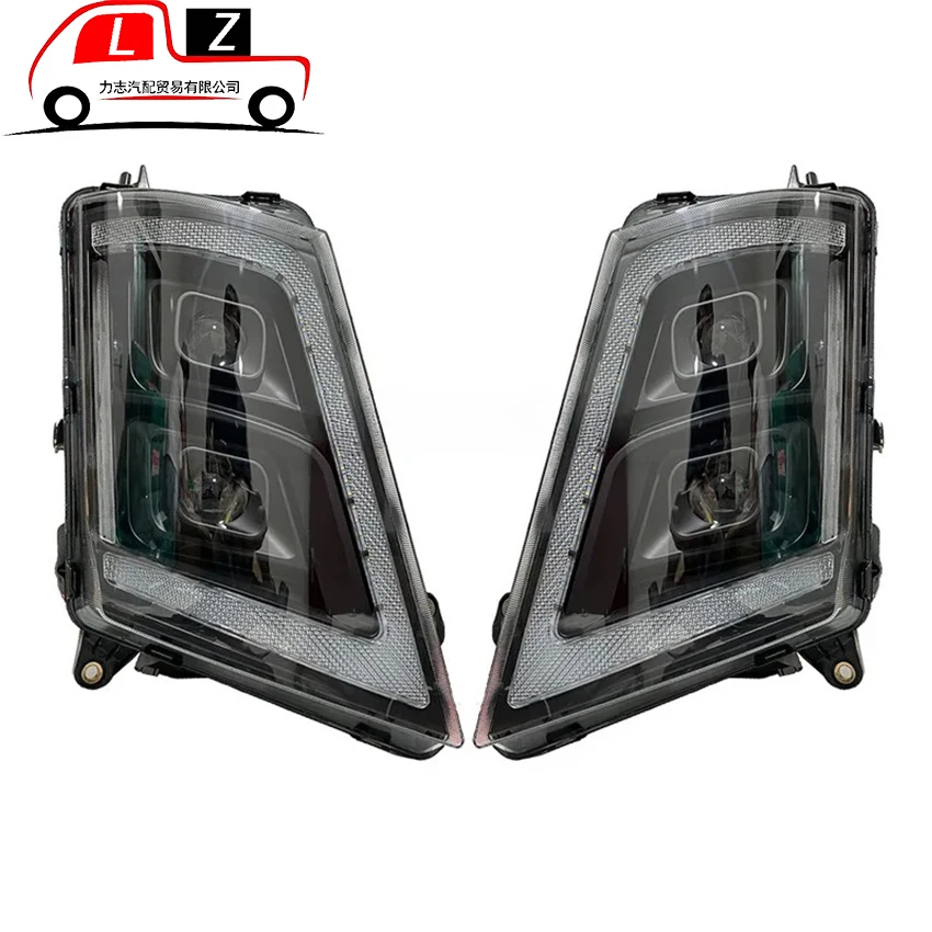 

Suitable For Volvo FH16 FH4 Head Lamp with lens Left And Right MANUAL Chrome OE: 22239219/21221130 22239217 22239219