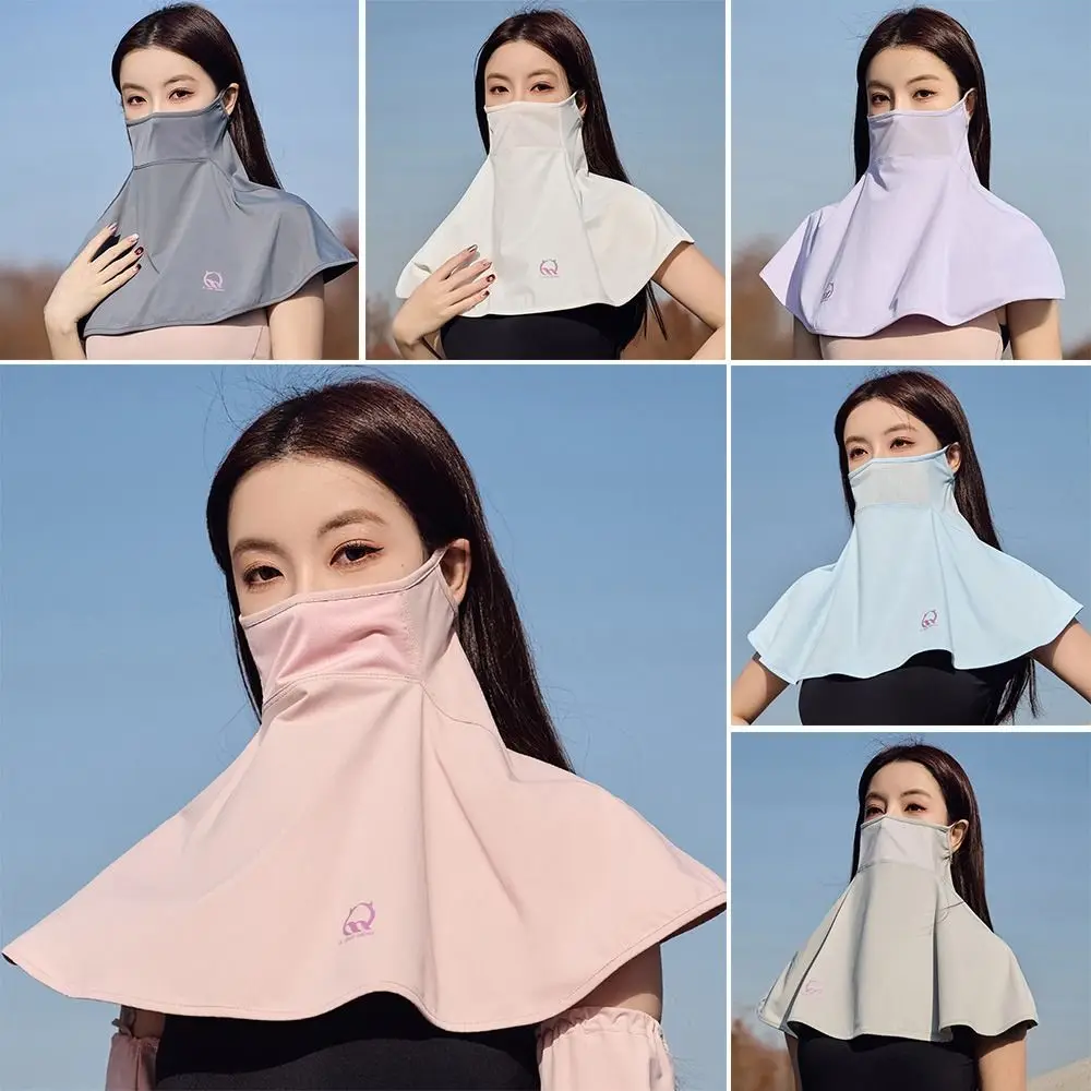 Sun Protection Face Gini Mask Quality Ice Silk Neck Wrap Fishing Face Mask Solid Color UV Protection Sunscreen Mask Summer
Sun Protection Face Gini Mask Quality Ice Silk Neck Wrap Fishing Face Mask Solid Color UV Protection Sunscreen Mask Summer