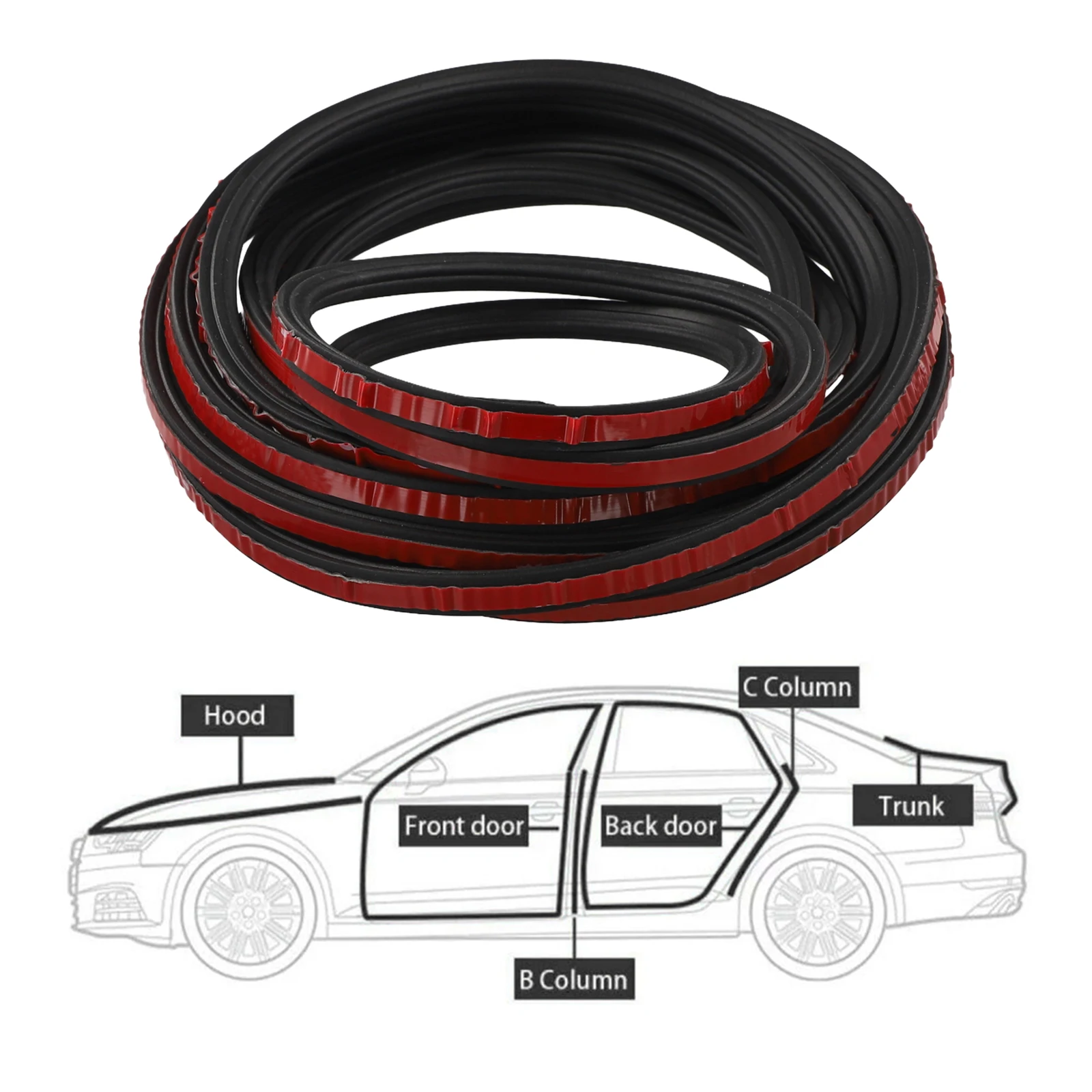 3-Layer Rubber Weatherstrip Accessories Sound Insulation Car Door Seal Strips High Quality 1pc Sound Insulation Weatherstrip
3-Layer Rubber Weatherstrip Accessories Sound Insulation Car Door Seal Strips High Quality 1pc Sound Insulation Weatherstrip