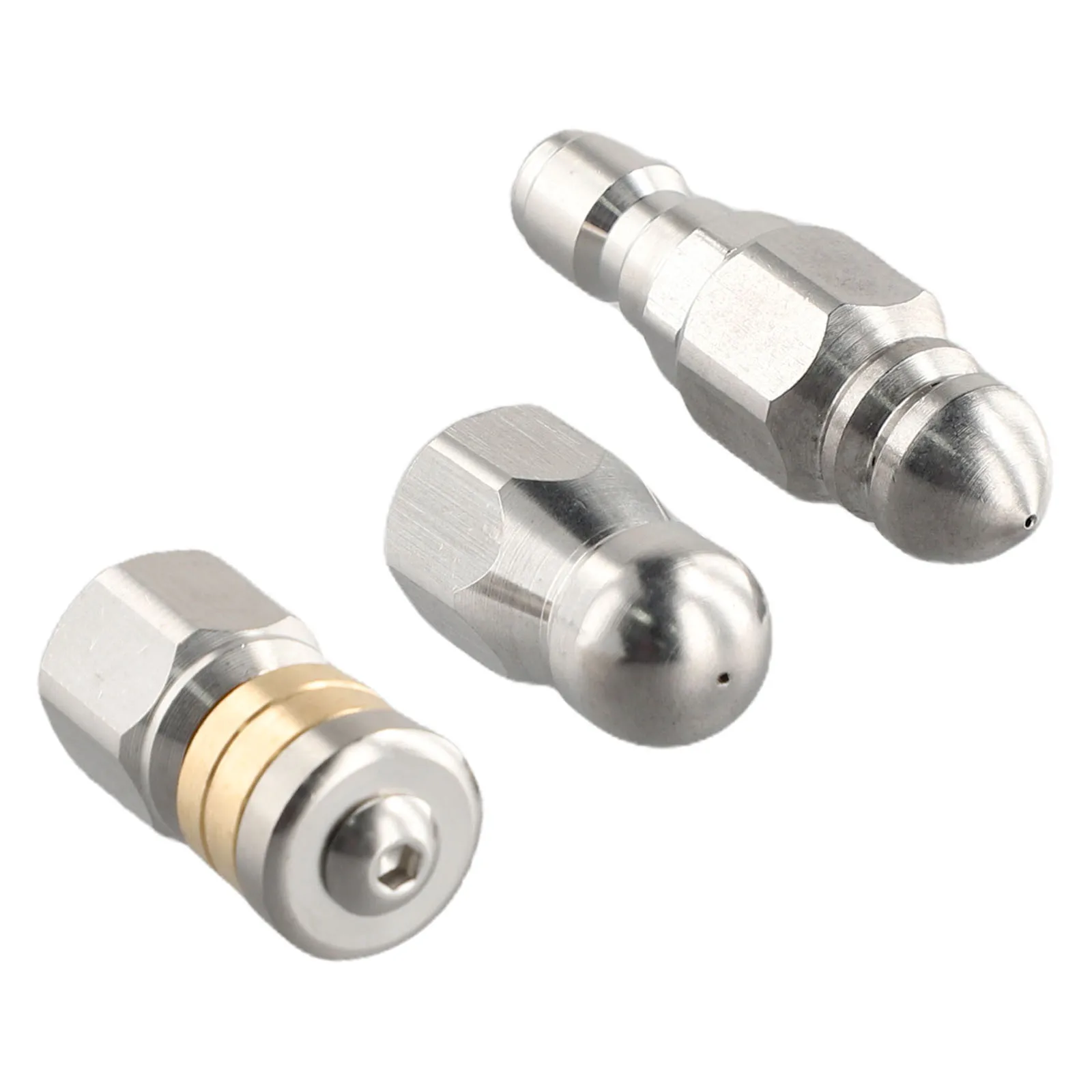 Brand New Jetter Nozzles Sewer Boutique Practical Set Stainless Steel Useful Washer Hose Durable Home & Garden
Brand New Jetter Nozzles Sewer Boutique Practical Set Stainless Steel Useful Washer Hose Durable Home & Garden