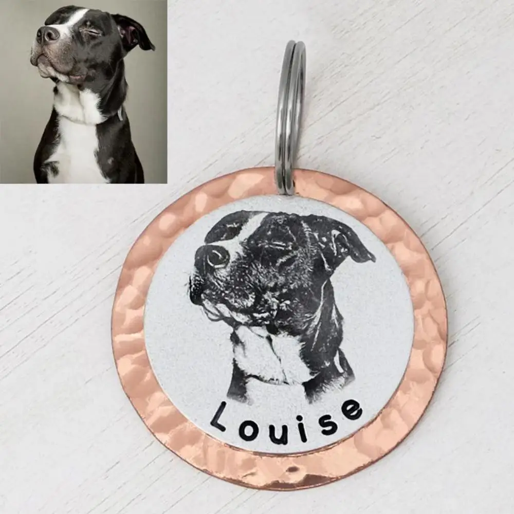 Personalized Pet ID Tag with Photo Custom Dog Tag Dog Name Collar Accessories Supplies New Puppy Anti-lost Pendant Metal Keyring
Personalized Pet ID Tag with Photo Custom Dog Tag Dog Name Collar Accessories Supplies New Puppy Anti-lost Pendant Metal Keyring