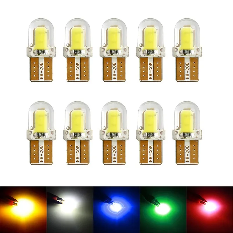 10PCS LED W5W T10 194 168 W5W COB 4SMD Led Parking Bulb Auto Wedge Clearance Lamp Canbus Silica License Light Bulbs 12V
10PCS LED W5W T10 194 168 W5W COB 4SMD Led Parking Bulb Auto Wedge Clearance Lamp Canbus Silica License Light Bulbs 12V