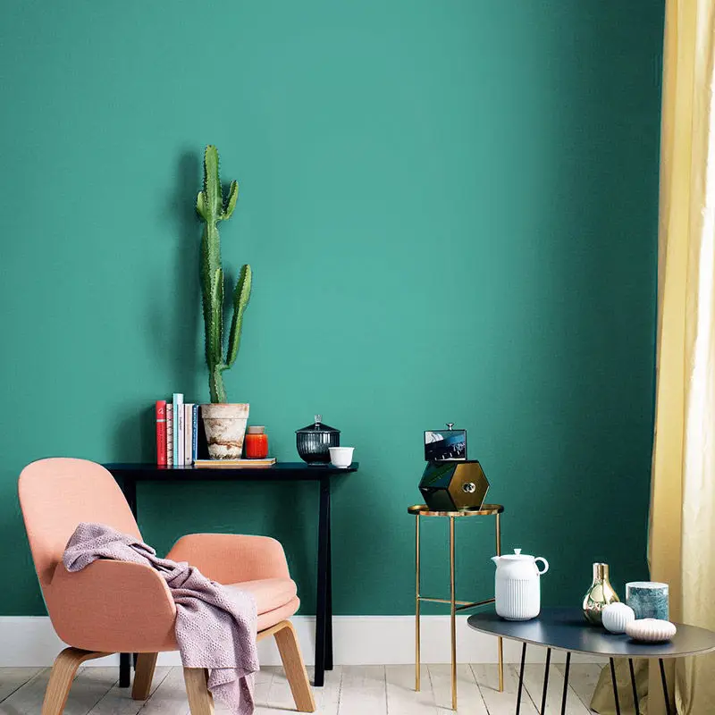 Modern Nordic Ins Peacock Blue Wallpaper Pure Pigment Retro American European Bedroom Living Room Wall Papel De Parede
Modern Nordic Ins Peacock Blue Wallpaper Pure Pigment Retro American European Bedroom Living Room Wall Papel De Parede