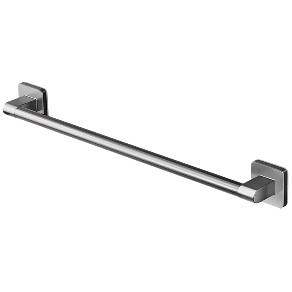 

Wall Nail-free Single Pole Towel Hanging Rack Holder for Bathroom Bar Racks Mounted Heavy Space Aluminum Kitchen Cabinets