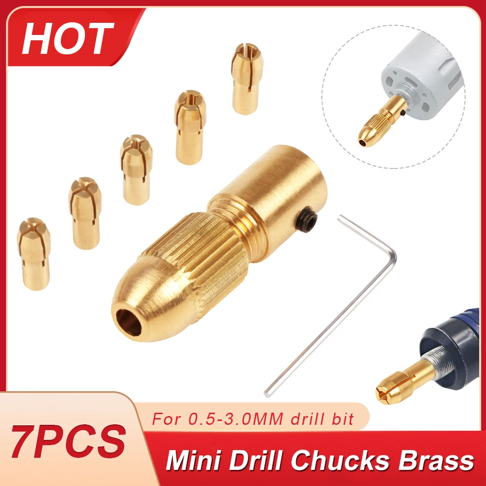 2.35-5.05mm Household Mini Drill Electric Motor Shaft Drill Micro Collet Brass W/Wrench Adapter Electricity Tools Accessories
2.35-5.05mm Household Mini Drill Electric Motor Shaft Drill Micro Collet Brass W/Wrench Adapter Electricity Tools Accessories