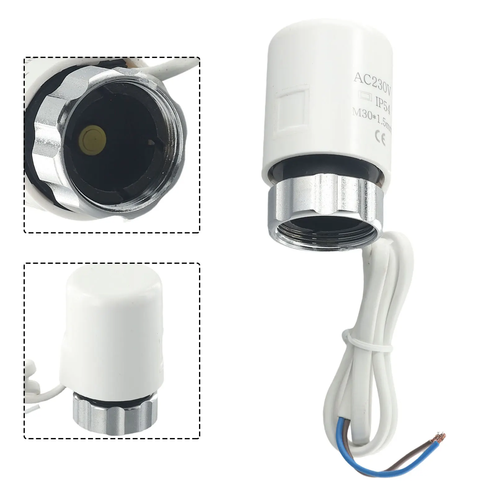 AC230V Electric Thermal Actuator For Floor Heating Radiator Valve Home Underfloor Heating Radiator Valves M30*1.5mm
AC230V Electric Thermal Actuator For Floor Heating Radiator Valve Home Underfloor Heating Radiator Valves M30*1.5mm