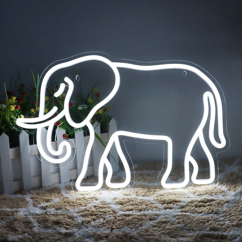 White Elephant Cute Animal LED Neon Light Sign Acrylic Neon Sign USB Dimmer Switch For Home Kids Bedroom Zoo Wall Art Decor Sign
White Elephant Cute Animal LED Neon Light Sign Acrylic Neon Sign USB Dimmer Switch For Home Kids Bedroom Zoo Wall Art Decor Sign