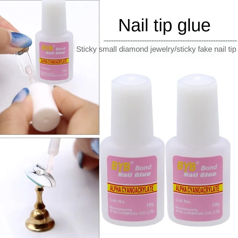 

10g Nail Gule for False French Tips Acrylic 3D DIY Nails Art Decoration Rhinestones Gems Glue Manicure Tools Adhesive