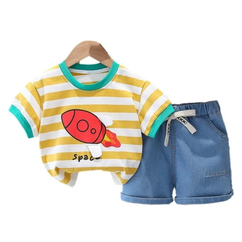 New Summer Baby Clothes Suit Children Girls T-Shirt Shorts 2Pcs/Set Infant Boys Clothing Toddler Striped Costume Kids Tracksuits
New Summer Baby Clothes Suit Children Girls T-Shirt Shorts 2Pcs/Set Infant Boys Clothing Toddler Striped Costume Kids Tracksuits