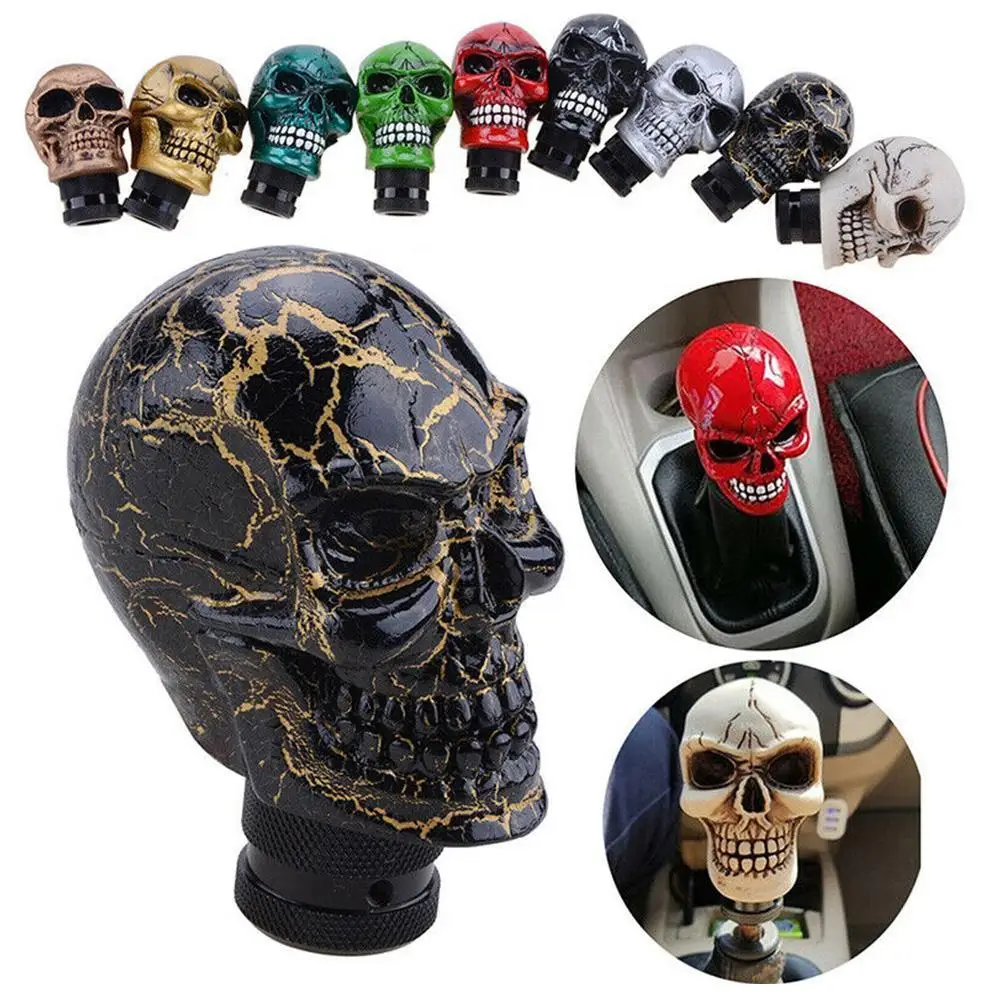 Skull Gear Shift Knob Universal Resin Manual Shifter Lever Handle Skull Head With Big Tooth Shifter Knob For Truck SUV Car N2U0
Skull Gear Shift Knob Universal Resin Manual Shifter Lever Handle Skull Head With Big Tooth Shifter Knob For Truck SUV Car N2U0