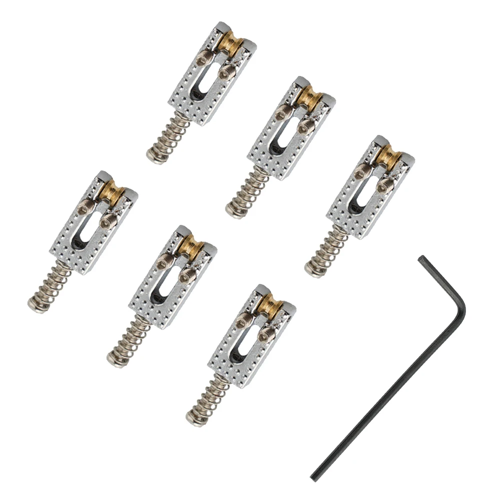 100% Brand New Saddle Roller Parts Tremolo With Wrench 10.5x 21mm 6Pcs Accessories Electric Guitar For ST Tele
100% Brand New Saddle Roller Parts Tremolo With Wrench 10.5x 21mm 6Pcs Accessories Electric Guitar For ST Tele