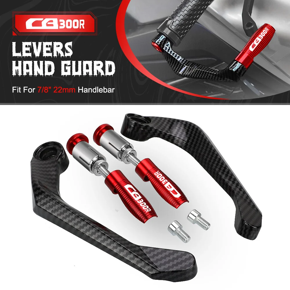 

Motorcycle CNC 7/8 22mm Handlebar Grips Brake Clutch Levers Hand Guards Protector FOR HONDA CB300R CB 300R CBR300 2012-2024 2023