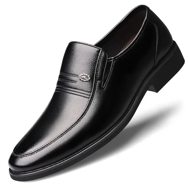 

Dress Casual Leather Toe De Shoes Brown Oxfords Business Zapatos Fashion Pointed Men's Mens Hombre Black
