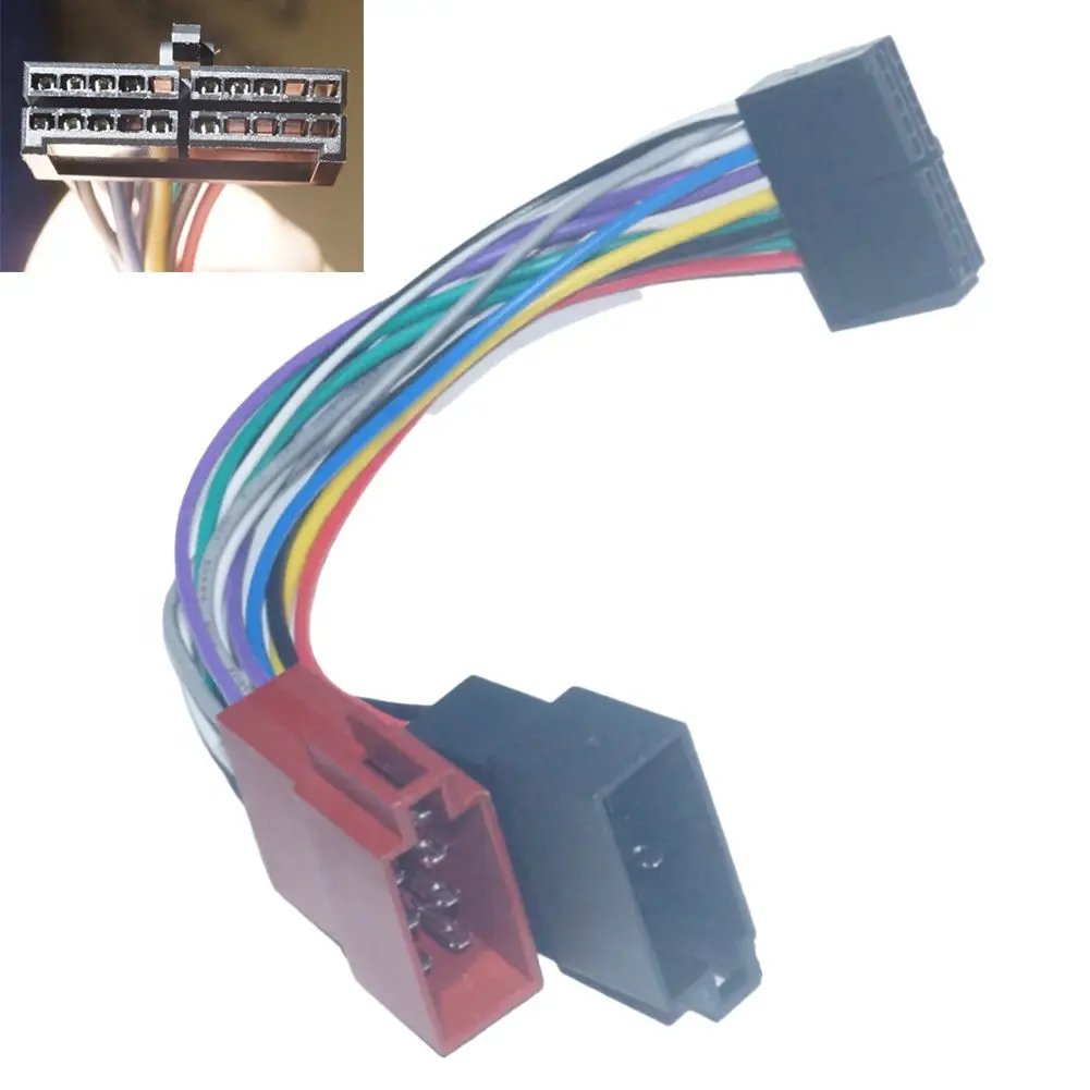 Car Radio ISO Adapter 20pin Cable Din Connector Car CD Tail Line Stereo Radio Player For Most Car Radios Power Cord Replacement
Car Radio ISO Adapter 20pin Cable Din Connector Car CD Tail Line Stereo Radio Player For Most Car Radios Power Cord Replacement