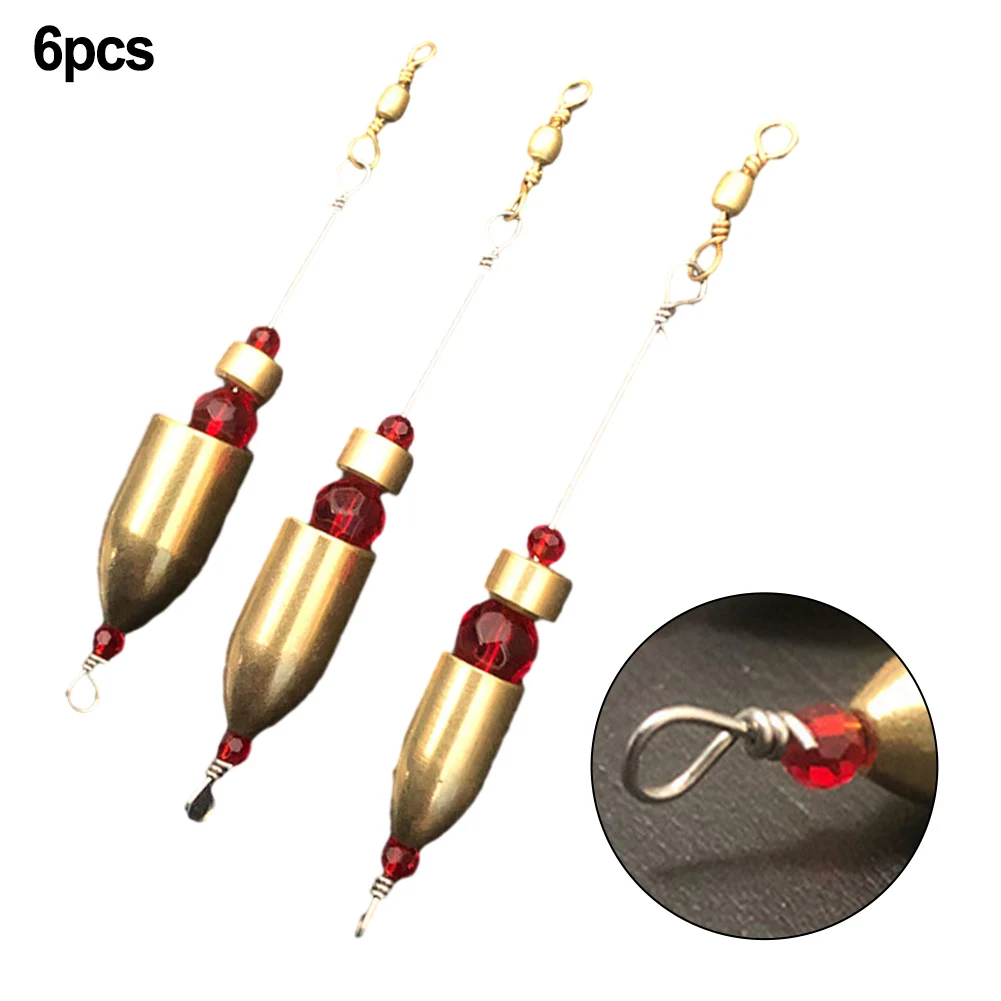 6Pcs Fishing Swivel Ring Connector Rig Brass Worm Weight Sinker Brass Stainless Steel Fishing Tool Accesseries For Fishing
6Pcs Fishing Swivel Ring Connector Rig Brass Worm Weight Sinker Brass Stainless Steel Fishing Tool Accesseries For Fishing