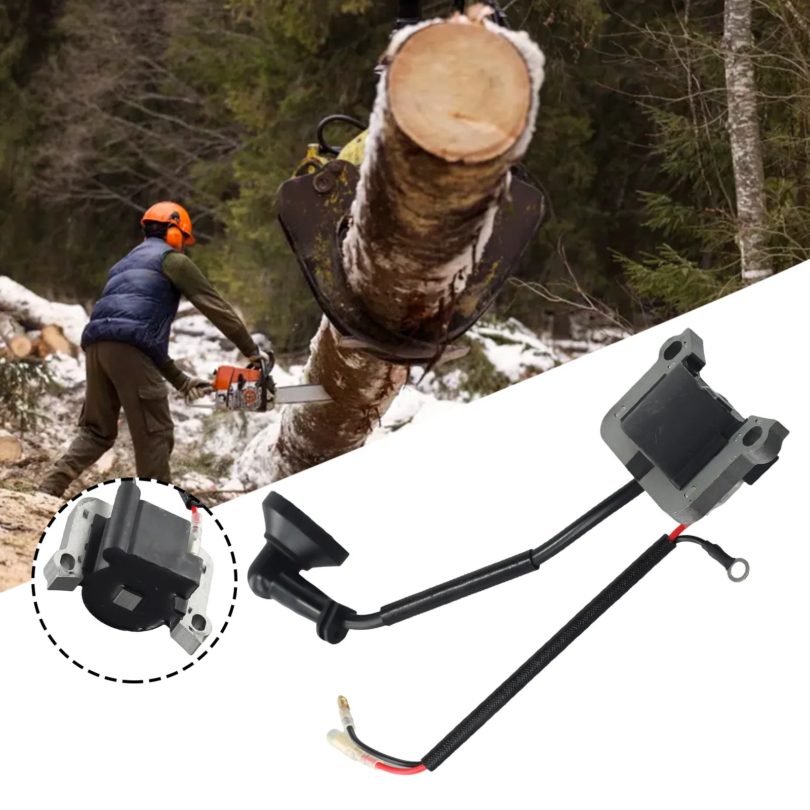 Heavy Duty Ignition Coil Compatible with Chainsaw Brush Cutter Lawnmower 2 Stroke 52mm Centres Ensuring Durability
Heavy Duty Ignition Coil Compatible with Chainsaw Brush Cutter Lawnmower 2 Stroke 52mm Centres Ensuring Durability
