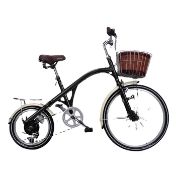 여성용 레트로 낚시 자전거, 크고 작은 바퀴, 가변 속도, 24