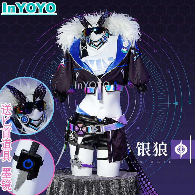 InYOYO Silver Wolf Cosplay Costume Honkai: Star Rail Cosplay Game Suit Jacket Pants Uniform Halloween Party Outfit For Women XS-
InYOYO Silver Wolf Cosplay Costume Honkai: Star Rail Cosplay Game Suit Jacket Pants Uniform Halloween Party Outfit For Women XS-